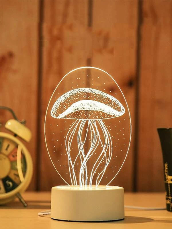 Veilleuse design de méduse 3D