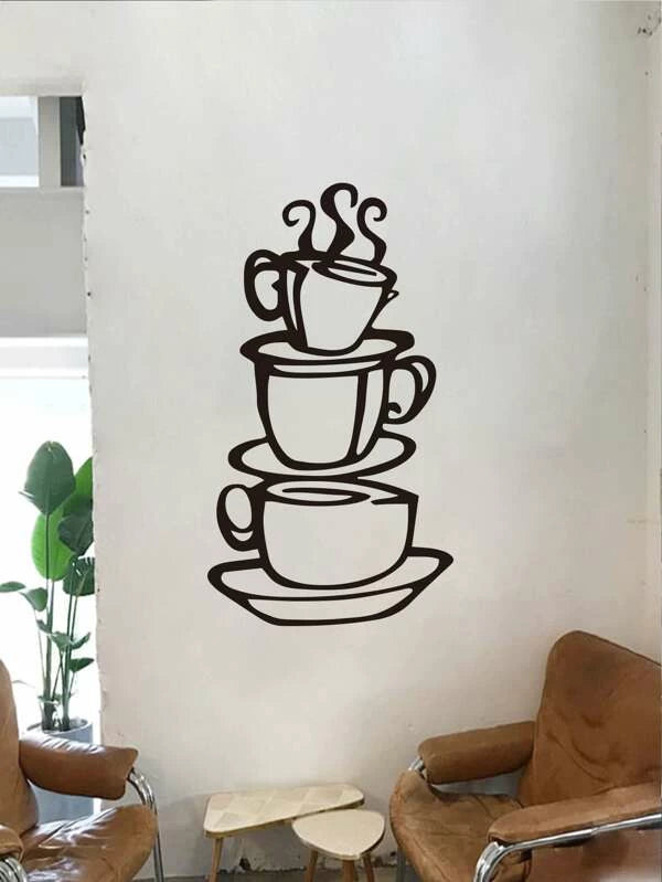 Sticker mural à imprimé cafe