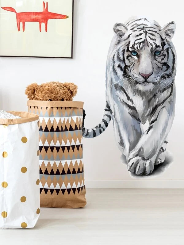Enfant Sticker mural à imprimé tigre