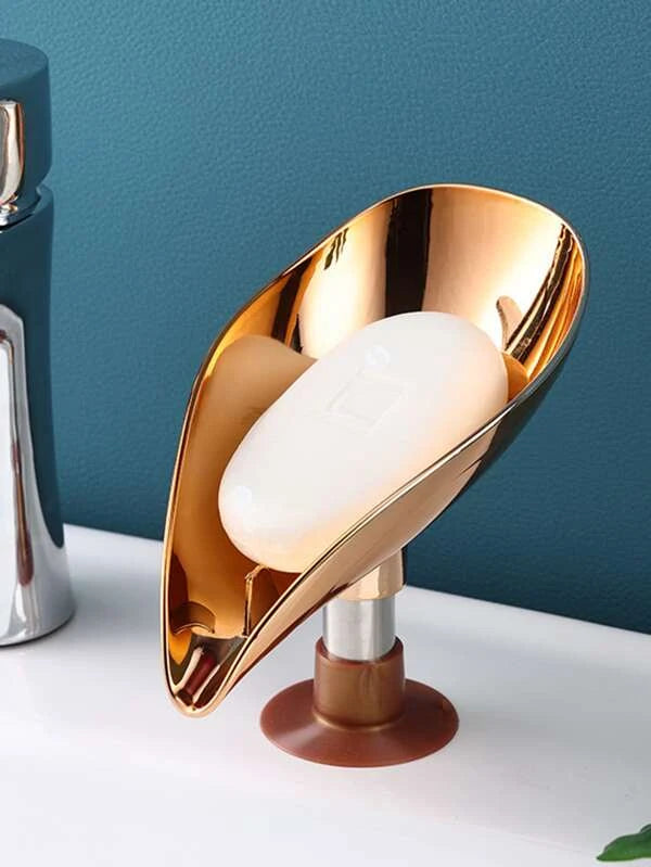 Porte-savon design couleur métallique