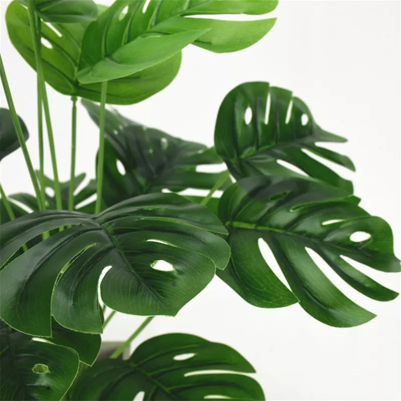 Plante artificielle 18 tiges, simulation réelle, ingénierie décoration de haute qualité