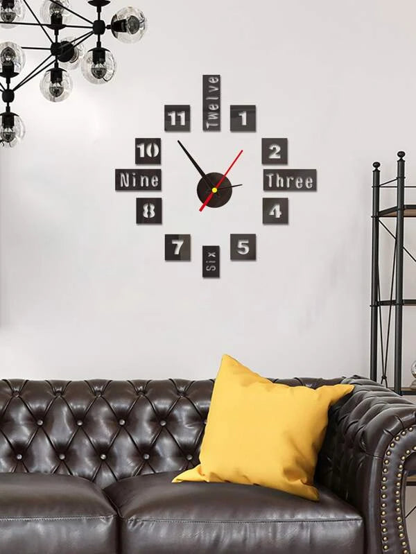 Set Horloge murale à lettres