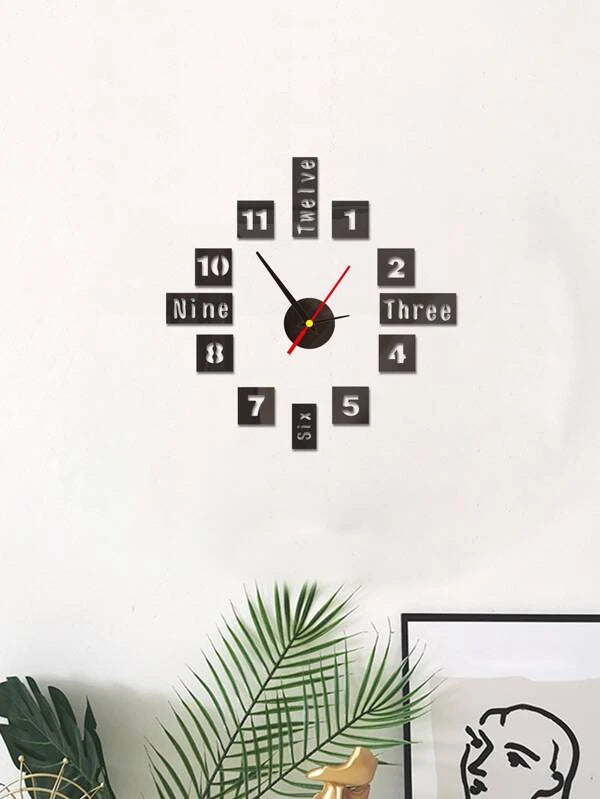 Set Horloge murale à lettres