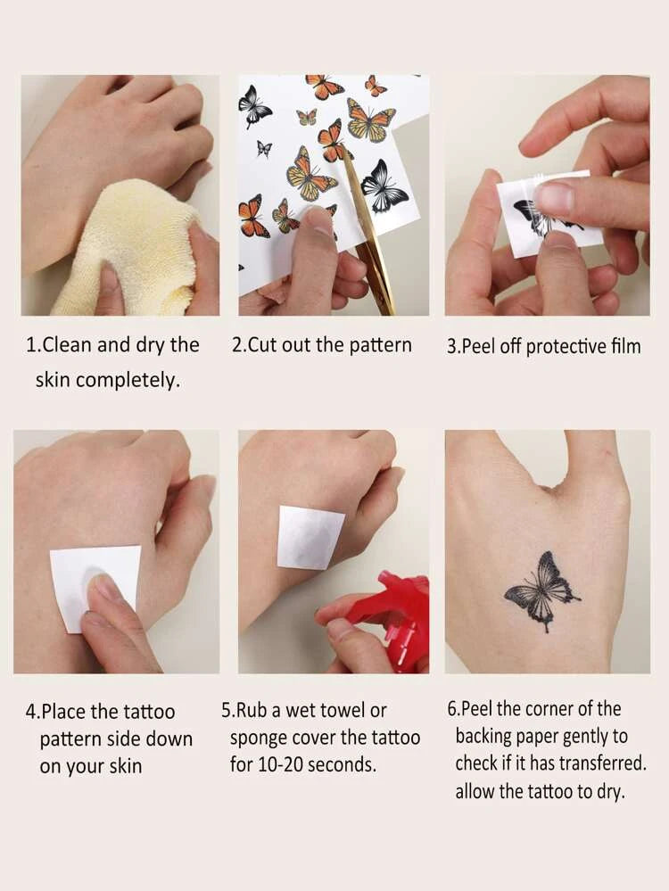 Feuille sticker de tatouage imperméable