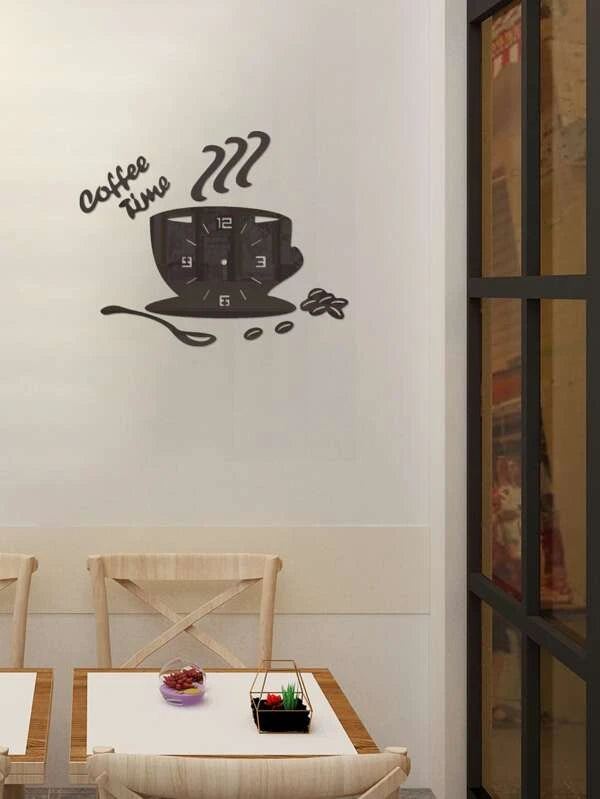 Set Horloge murale tasse à café design