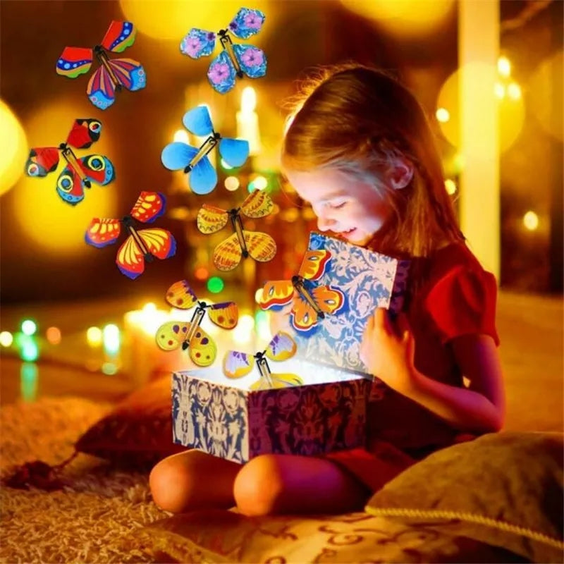 Papillons volants magiques, 10/20 pièces, amusant, Surprise, cadeau pour fête d'anniversaire, mariage