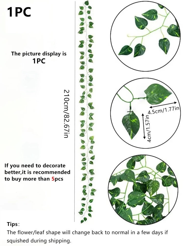 Branche plante artificielle de vigne