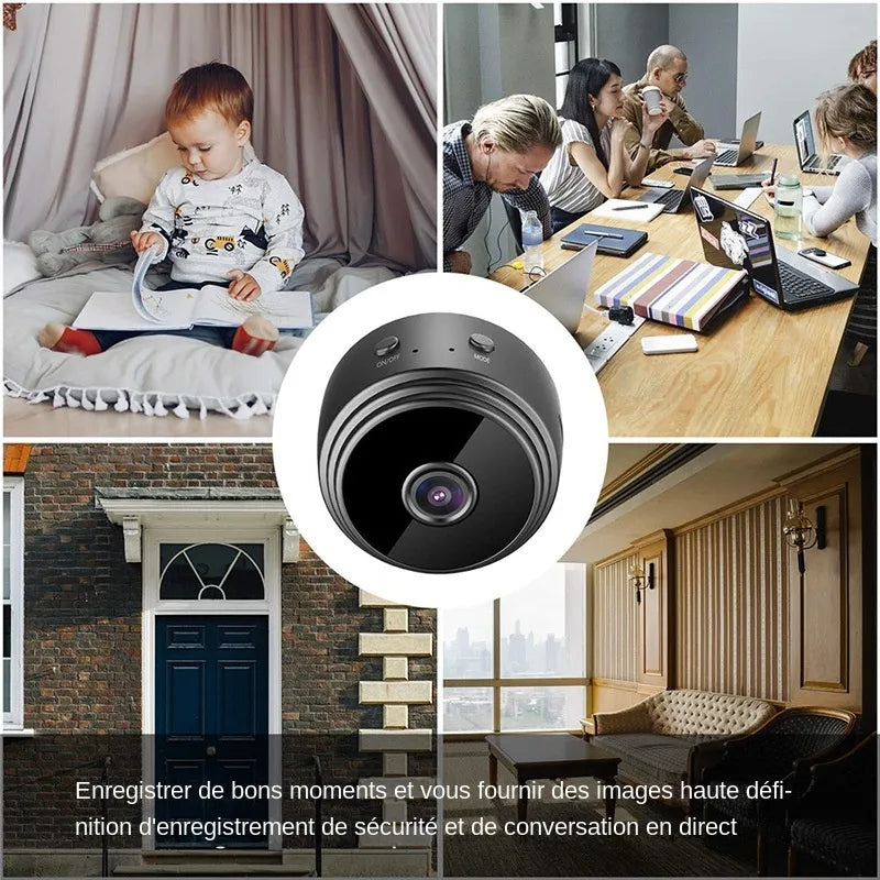 Mini caméra de Surveillance IP WiFi HD 1080p A9, Micro enregistreur vocal sans fil
