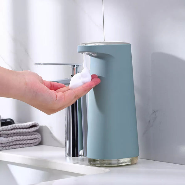 Distributeur automatique de savon liquide mousse avec capteur distributeurs intelligents de savon salle de bains chargeur USB