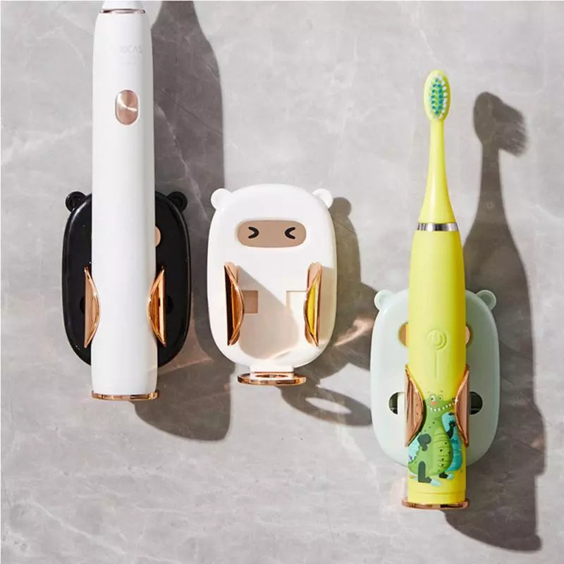 Porte-brosse à dents électrique mural support de brosse à dents sans poinçon organisateur de brosse à dents électrique accessoires de salle de bain